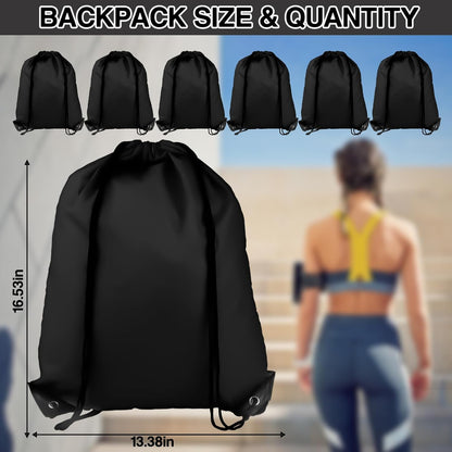 Drawstring Gym Bags, Backpack for Sports, Gym, Travel, Swimming
