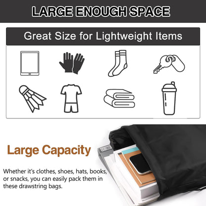 Drawstring Gym Bags, Backpack for Sports, Gym, Travel, Swimming