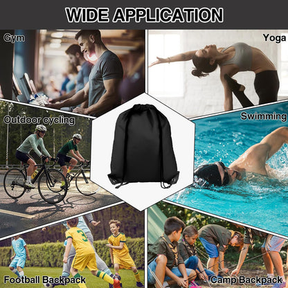 Drawstring Gym Bags, Backpack for Sports, Gym, Travel, Swimming