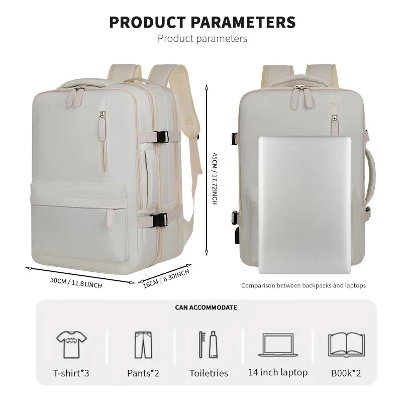 New Model of Airplane-Specific Backpacks, Carry-On Luggage Backpacks, Airplane Travel Laptop Backpacks, Student Backpacks, Unisex Backpacks, Short-Distance Business Trips
