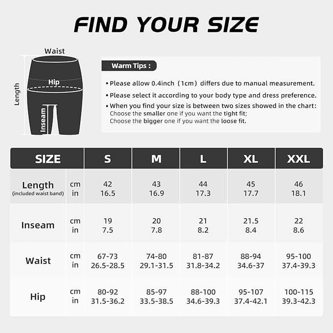 Womens 8" High Waist Yoga Shorts for Women Athletic Biker Shorts Workout Shorts Tummy Control Deep Pockets, Black, XXL
