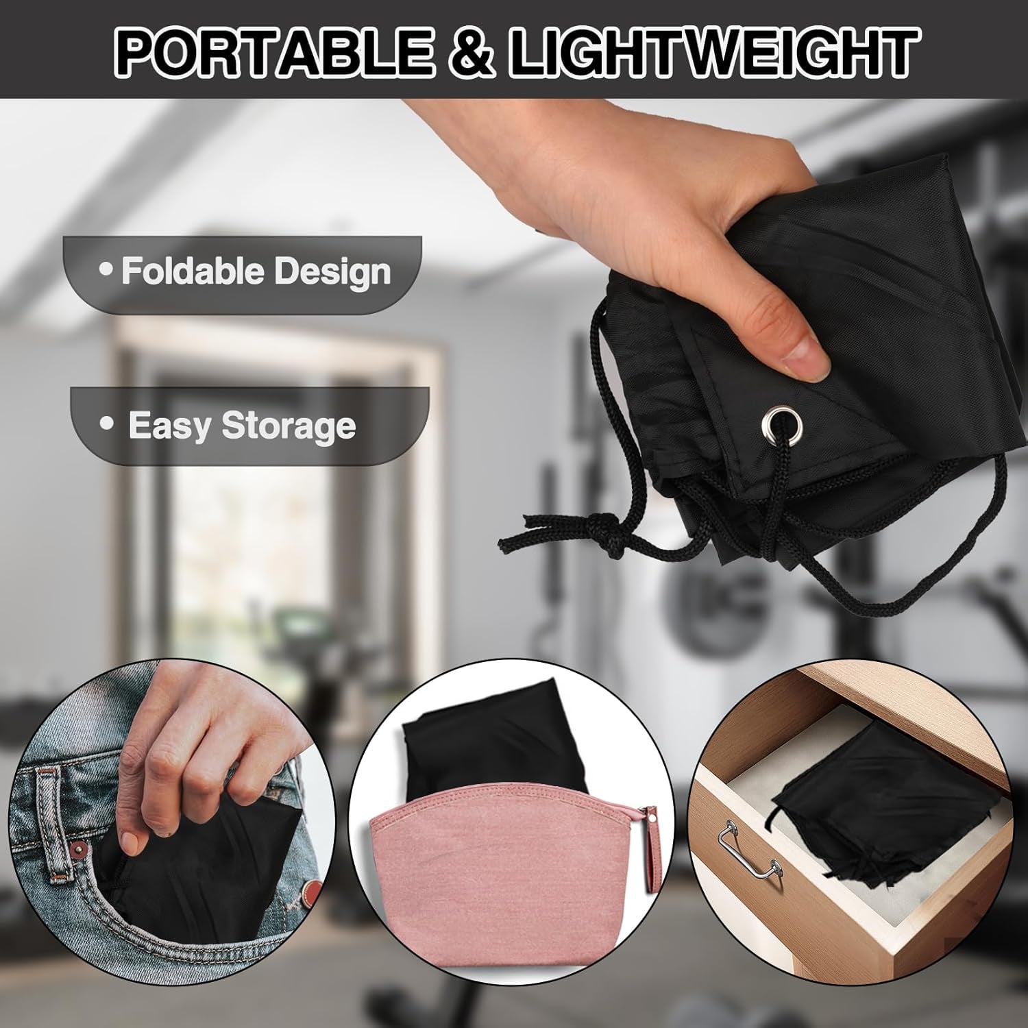 Drawstring Gym Bags, Backpack for Sports, Gym, Travel, Swimming
